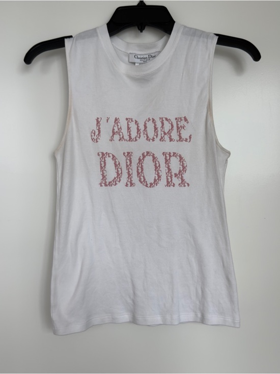 Dior Tops - Dior Boutique White Tee with Pink Monogran